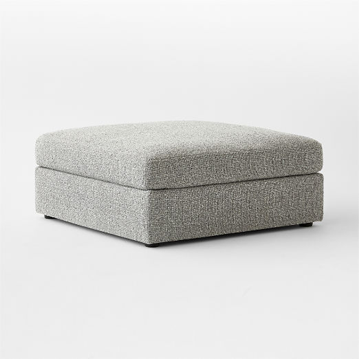 Sohla Grey Boucle Ottoman