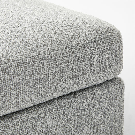 Sohla Grey Boucle Ottoman