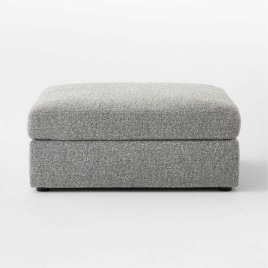 Sohla Grey Boucle Ottoman