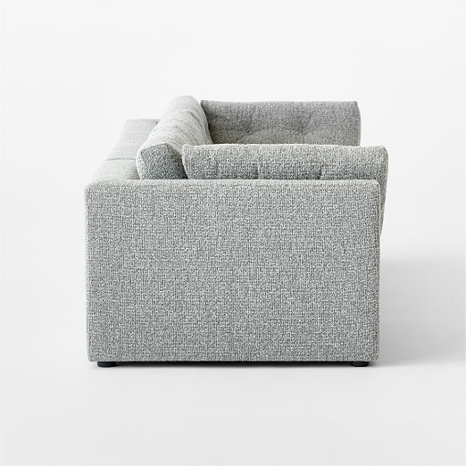 Sohla 3-Piece Grey Boucle Sectional Sofa