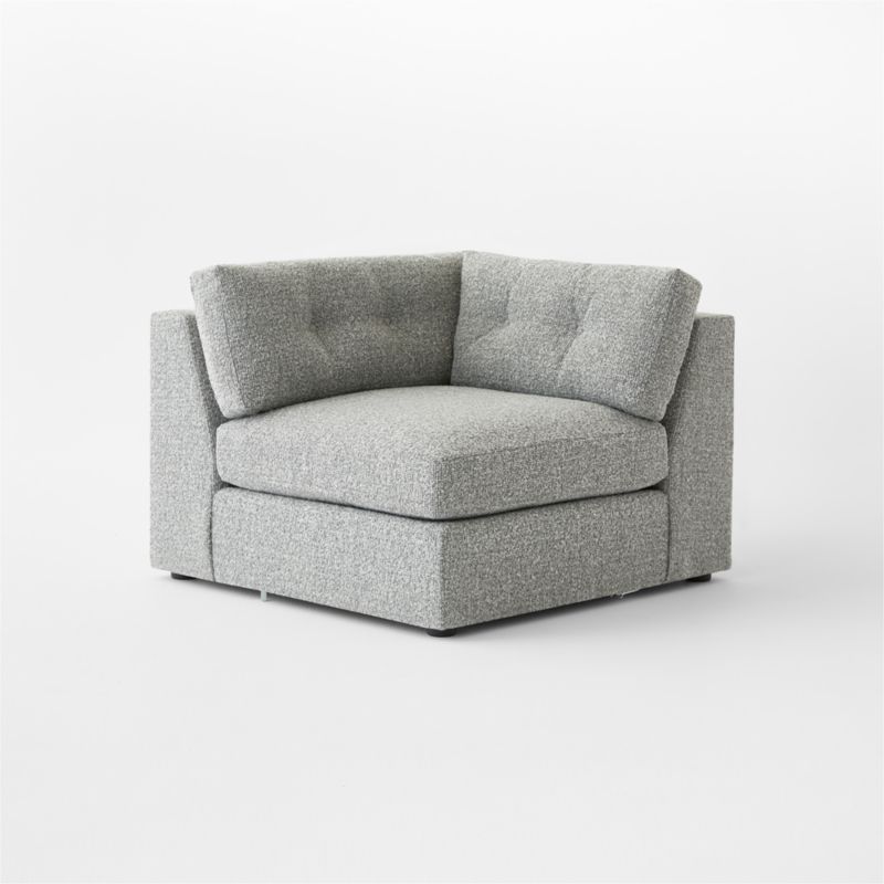 Sohla Grey Boucle Corner Chair - image 3 of 8