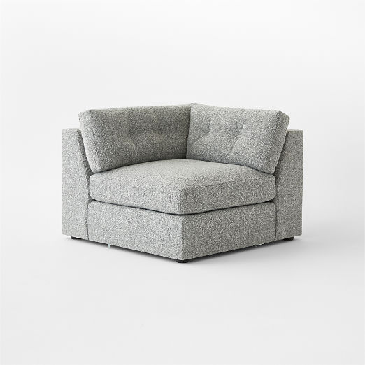 Sohla Grey Boucle Corner Chair