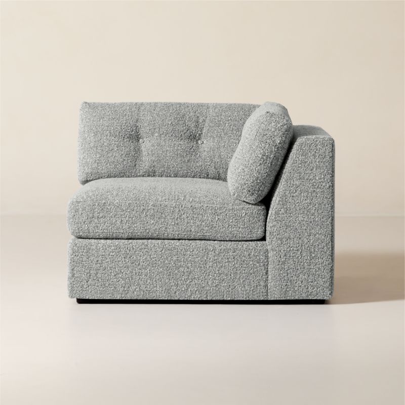 Sohla Grey Boucle Corner Chair - image 0 of 8