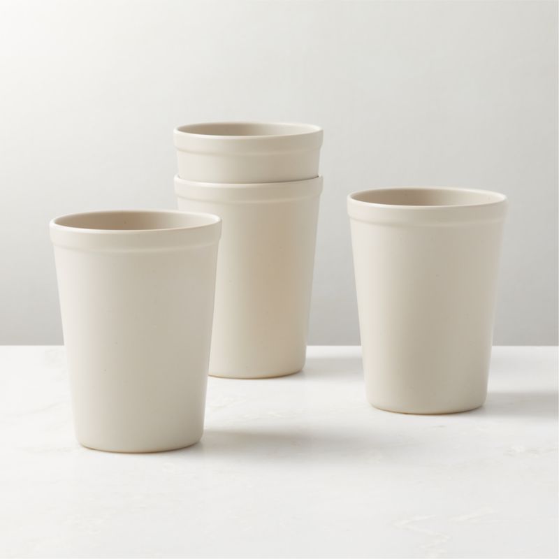View Sojourn Oat Melamine Tumblers Set of 4 details