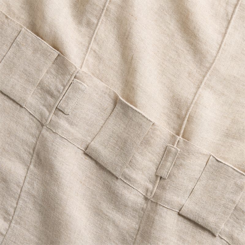 Solana Natural EUROPEAN FLAX™-Certified Window Curtain Panel 48"x96" - image 5 of 6