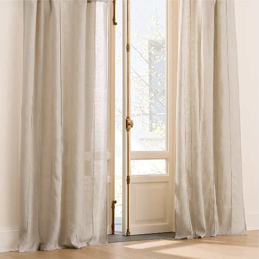 Solana Natural EUROPEAN FLAX™-Certified Window Curtain Panel