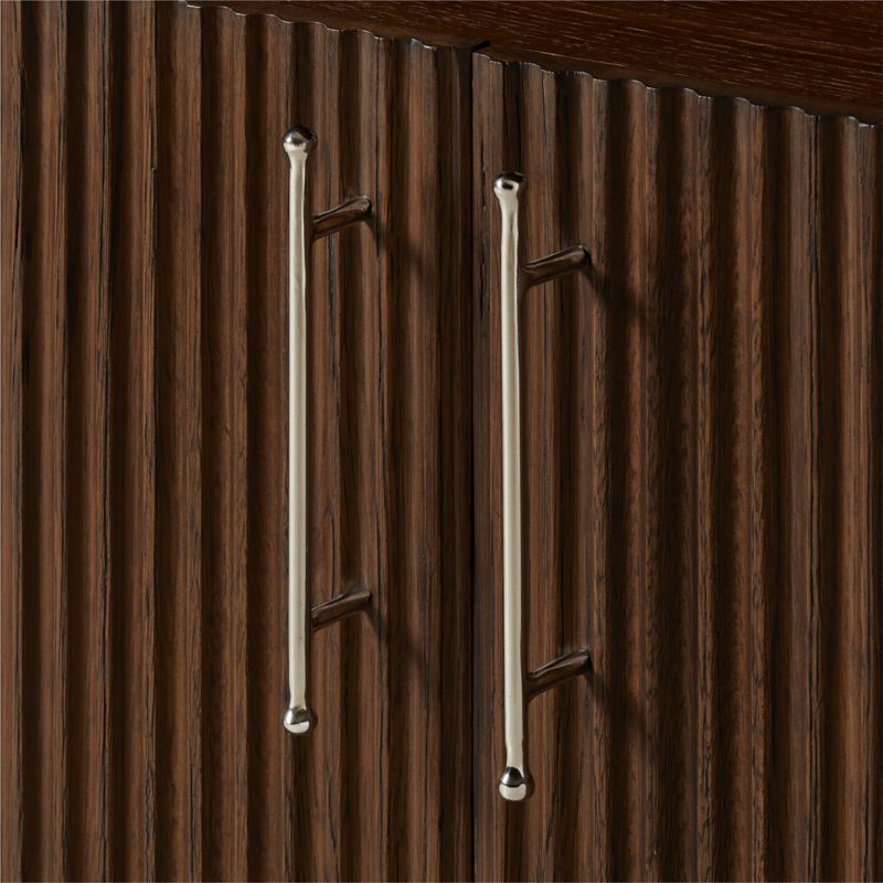 Solero 42" Fluted Dark Oak Wood Standing Bar - image 7 of 8