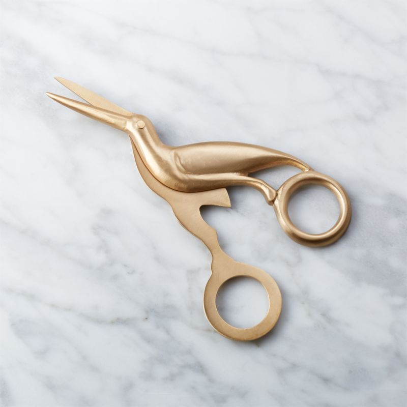 Solid Brass Studio Bird Scissors - image 4 of 8