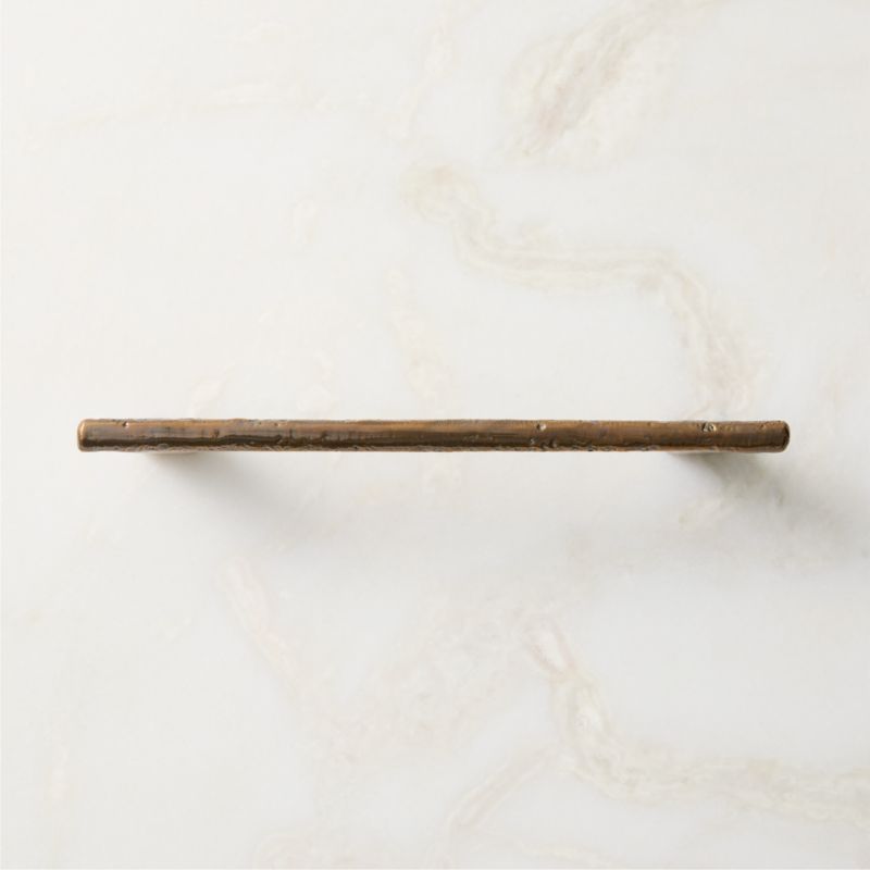 Somerset Unlacquered Antiqued Brass Cabinet Handle 6" - image 1 of 5