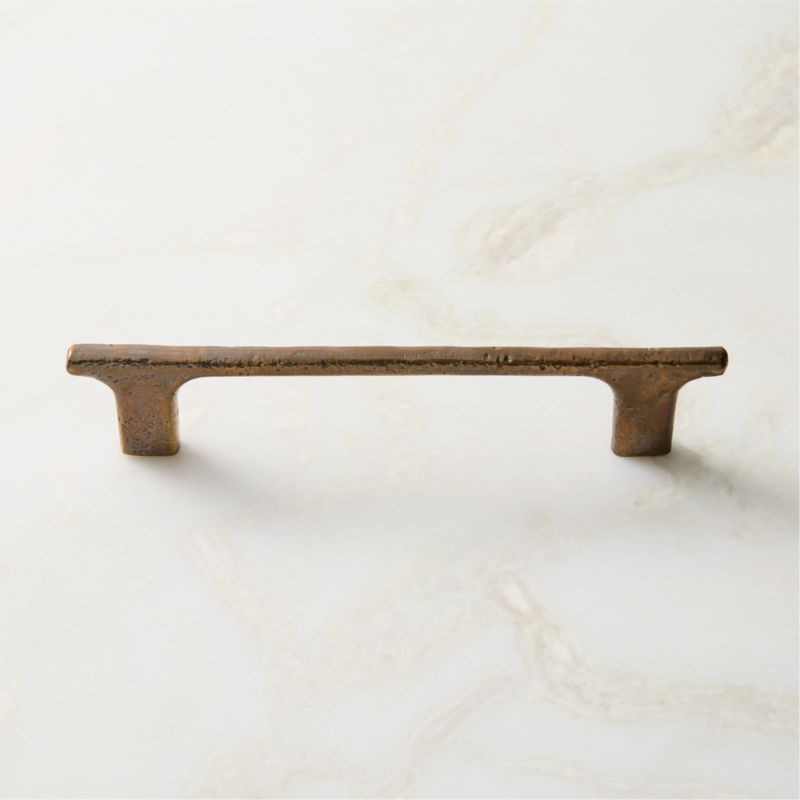 Somerset Unlacquered Antiqued Brass Cabinet Handle 12" - image 1 of 6