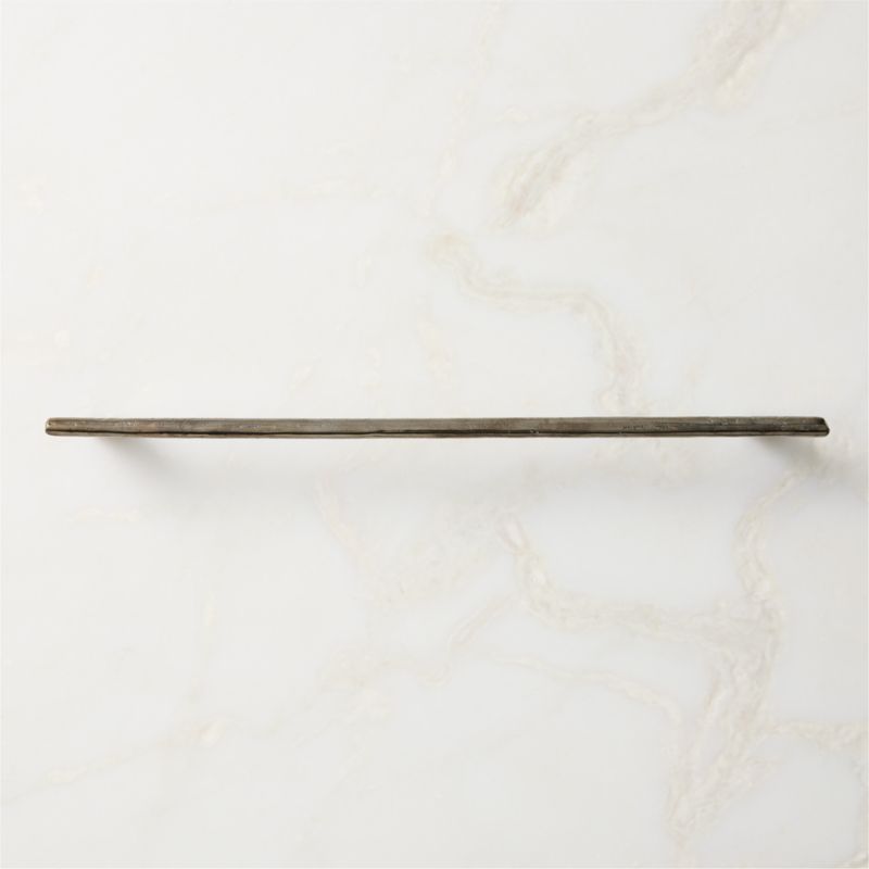 Somerset Unlacquered Blackened Brass Cabinet Handle 12" - image 2 of 6
