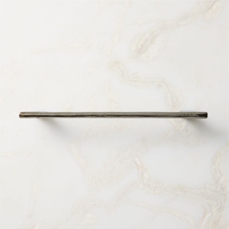 Somerset Unlacquered Blackened Brass Cabinet Handle 8" - image 2 of 6