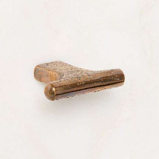 Somerset Unlacquered Antiqued Brass Knob 1.5"