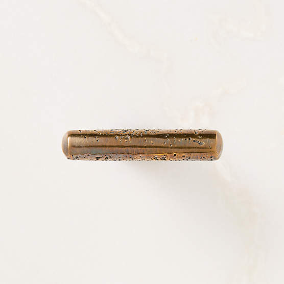 Somerset Unlacquered Antiqued Brass Cabinet Knob 1.5"