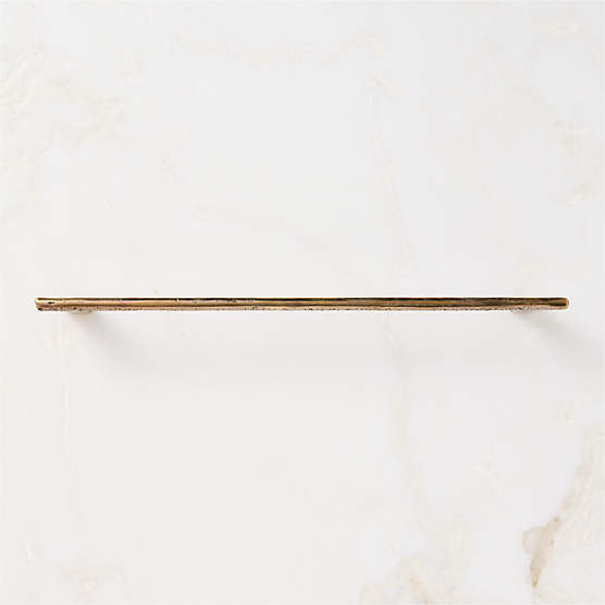 Somerset Unlacquered Antiqued Brass Handle 12"