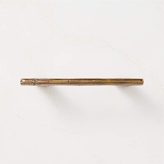 Somerset Unlacquered Antiqued Brass Handle 4"