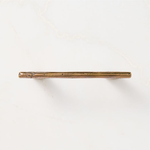 Somerset Unlacquered Antiqued Brass Handle 4"