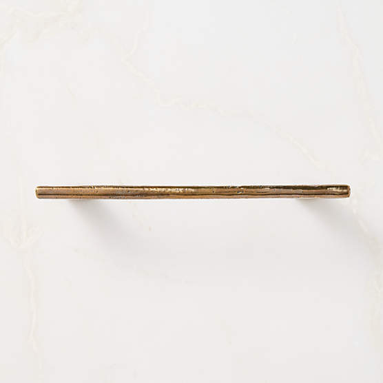 Somerset Unlacquered Antiqued Brass Handle 6"