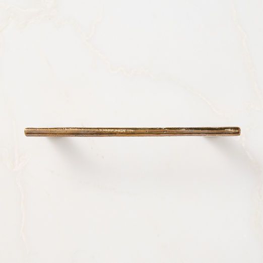 Somerset Unlacquered Antiqued Brass Cabinet Handle 6"