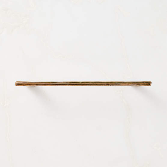 Somerset Unlacquered Antiqued Brass Handle 8"