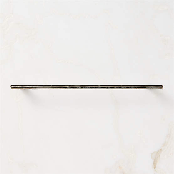 Somerset Unlacquered Blackened Brass Handle 12"