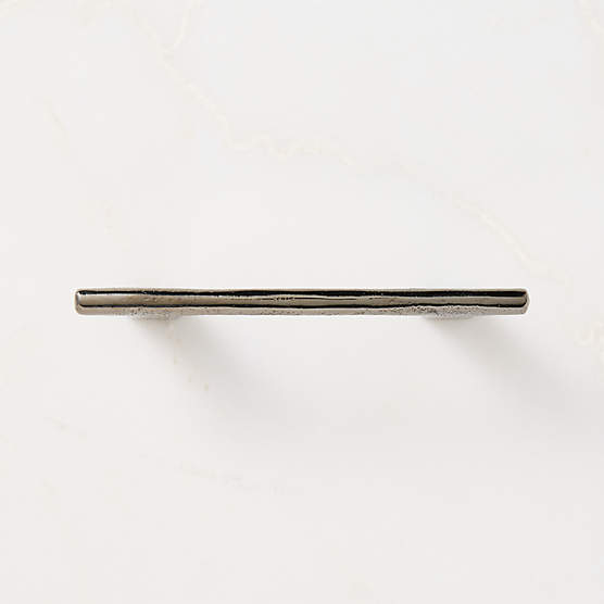 Somerset Unlacquered Blackened Brass Cabinet Handle 4"