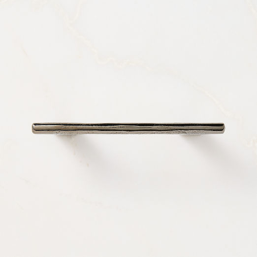 Somerset Unlacquered Blackened Brass Cabinet Handle 4"