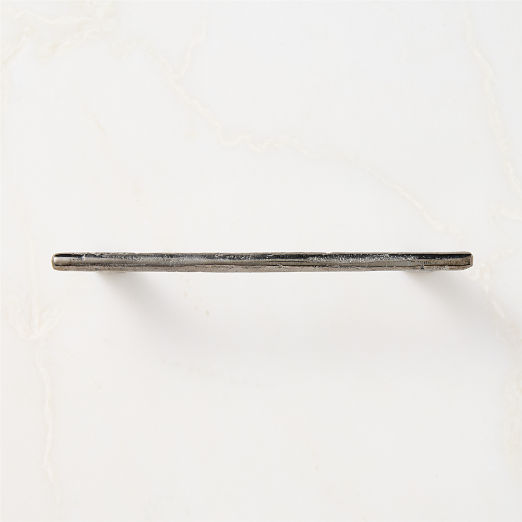 Somerset Unlacquered Blackened Brass Cabinet Handle 6"