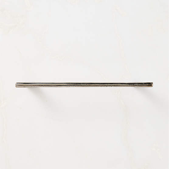 Somerset Unlacquered Blackened Brass Handle 8"