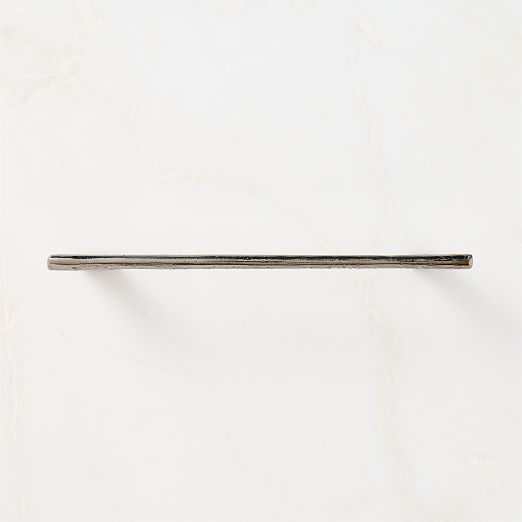 Somerset Unlacquered Blackened Brass Cabinet Handle 8"