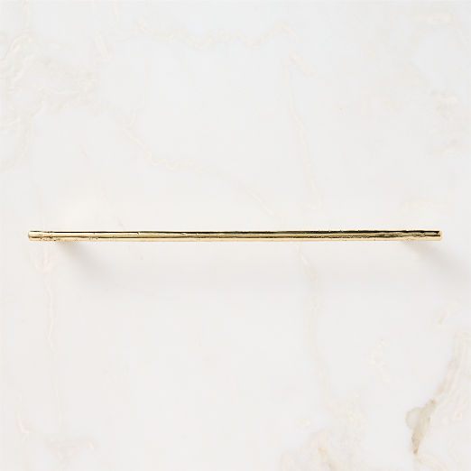 Somerset Unlacquered Brass Cabinet Handle 12"
