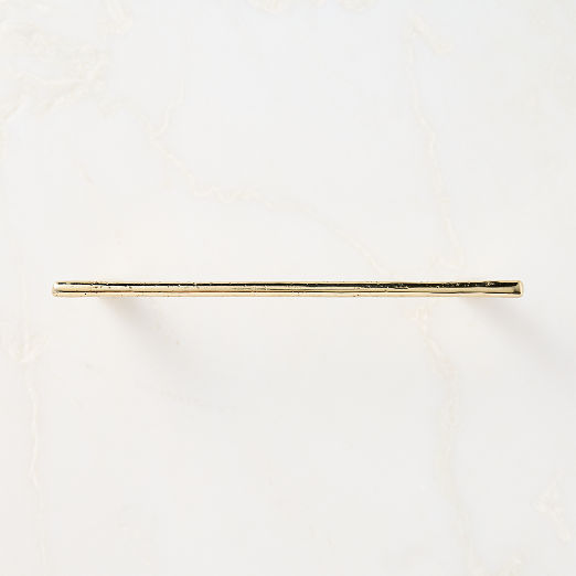 Somerset Unlacquered Brass Cabinet Handle 8"