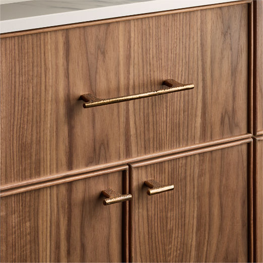 Somerset Unlacquered Antiqued Brass Cabinet Handles
