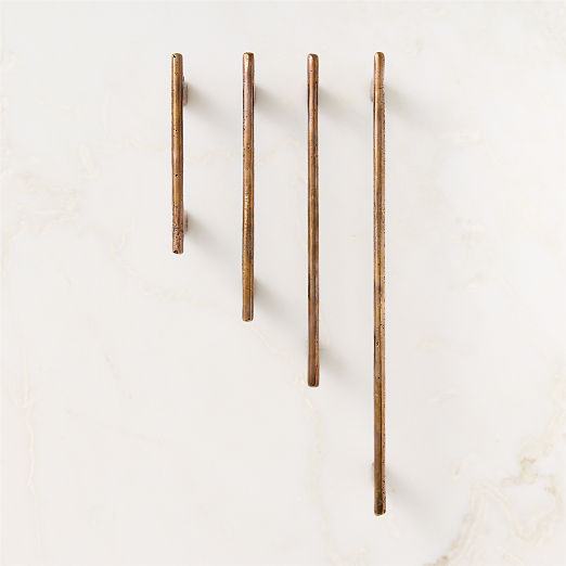 Somerset Unlacquered Antiqued Brass Cabinet Handles