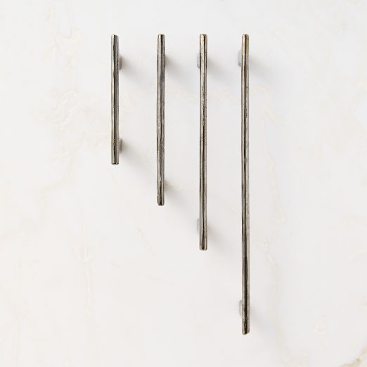 Somerset Unlacquered Blackened Brass Cabinet Handle 4"