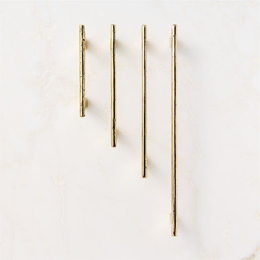 Somerset Unlacquered Brass Cabinet Handles