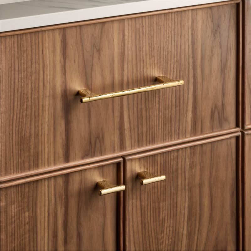 Somerset Unlacquered Brass Cabinet Handle 12" - image 3 of 7