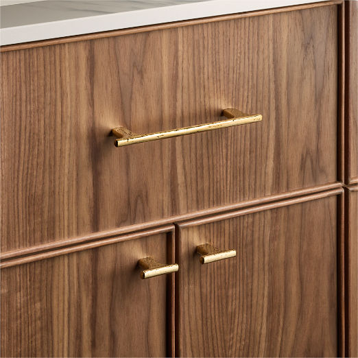 Somerset Unlacquered Brass Cabinet Handle 8"