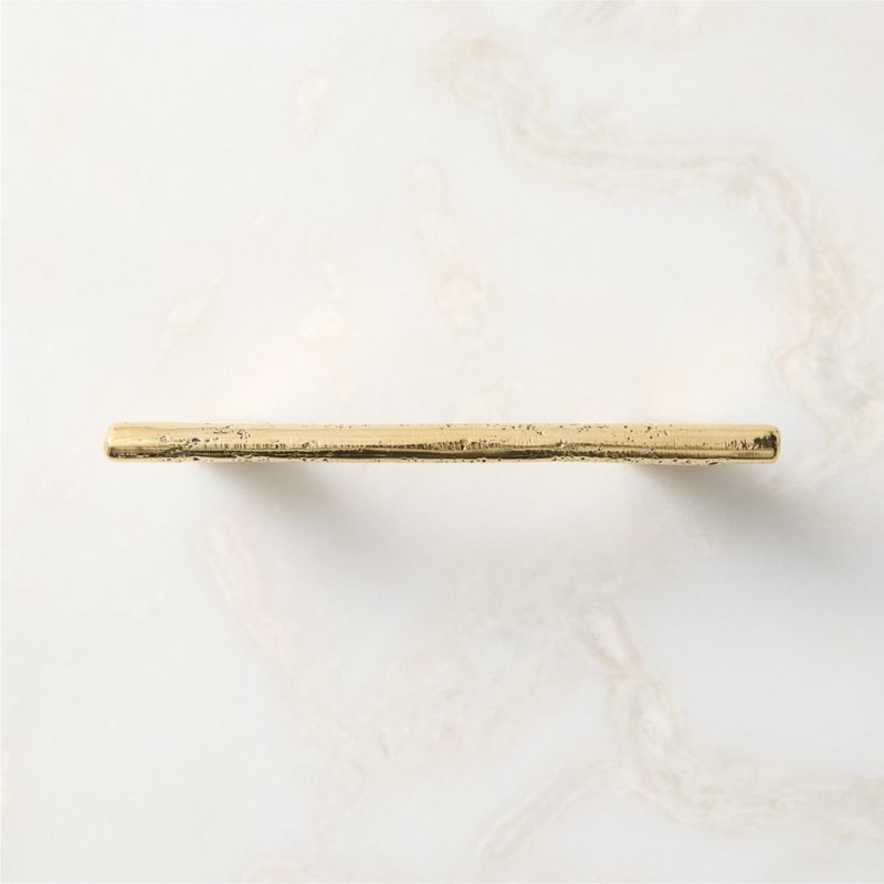 Somerset Unlacquered Brass Cabinet Handle 4" - image 2 of 7