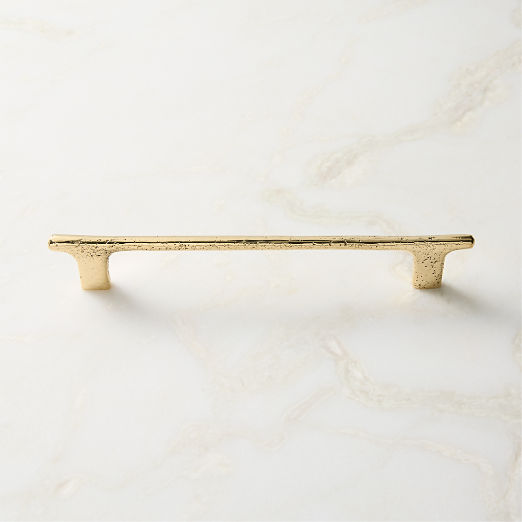 Somerset Unlacquered Brass Cabinet Handle 8"