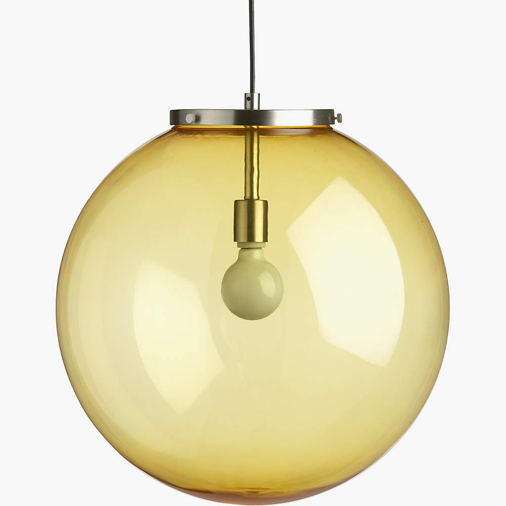 cb2 globe pendant