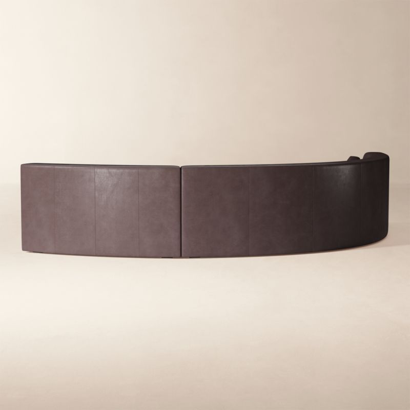 Sonora 2-Piece Leather Sectional with Sofa - image 4 of 5