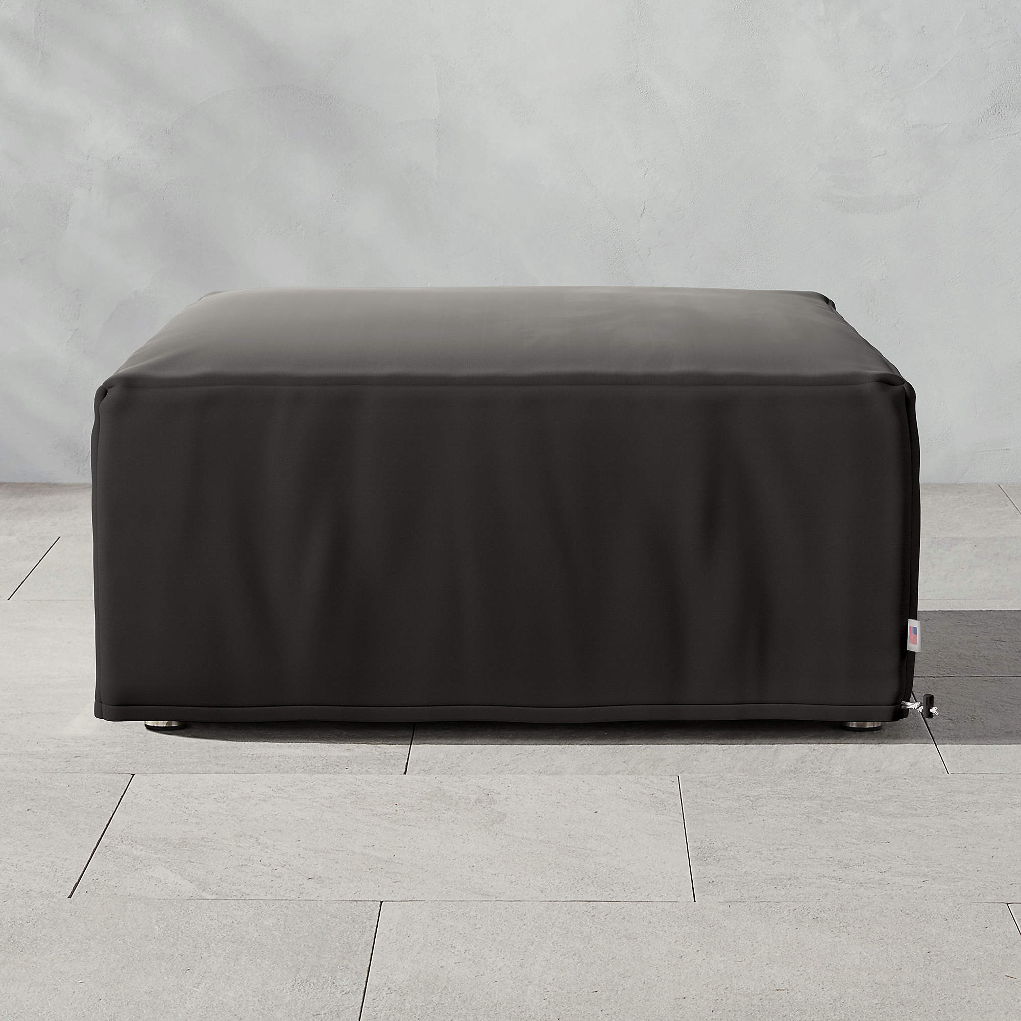 Sonya Outdoor Ottoman Cover CB2