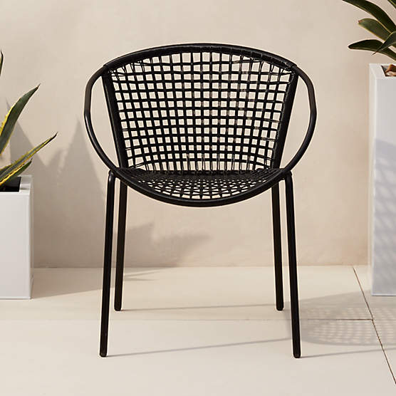 Sophia Black Outdoor Dining Armchair