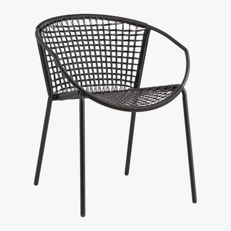 Sophia Black Outdoor Dining Armchair - image 6 of 10