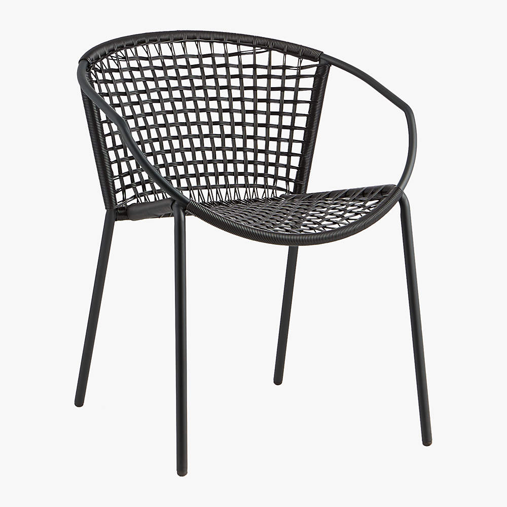 Black best sale outdoor armchair