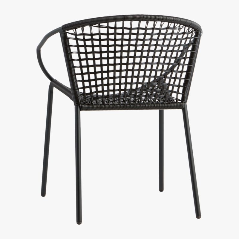 Sophia Black Outdoor Dining Armchair - image 8 of 10