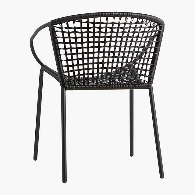 cb2 sophia black dining chair