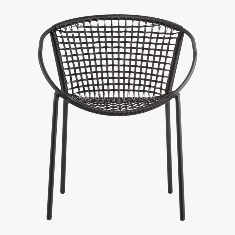 Sophia Black Outdoor Dining Armchair - image 5 of 10