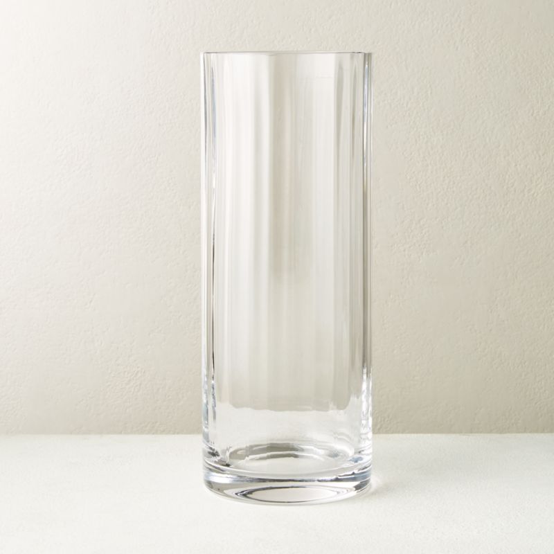 Sophia Clear Glass Vase CB2
